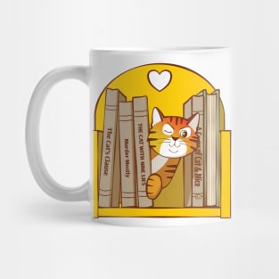 Murder Mystery Books Cat Mug